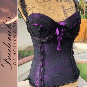 Fredericks of Hollywood Purple Lace Full Corset
